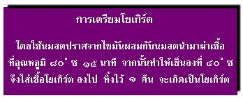 การเตรียมโยเกิร์ต